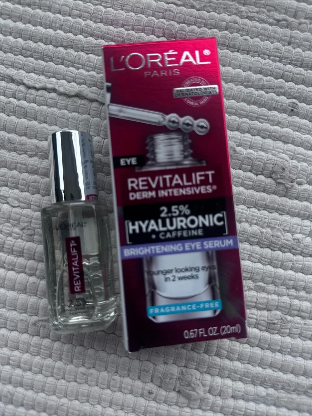 L’Oréal Revitalift Hyaluronic + Caffeine Brightening Eye Serum 20ml